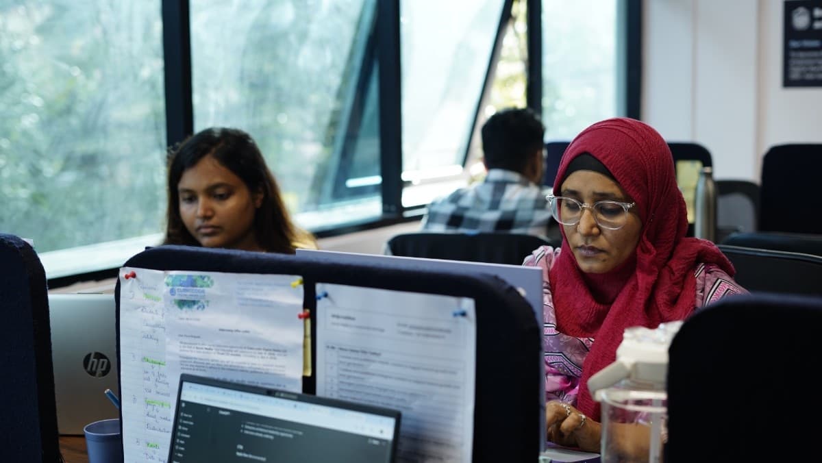 The Cubiccode team at work in the studio