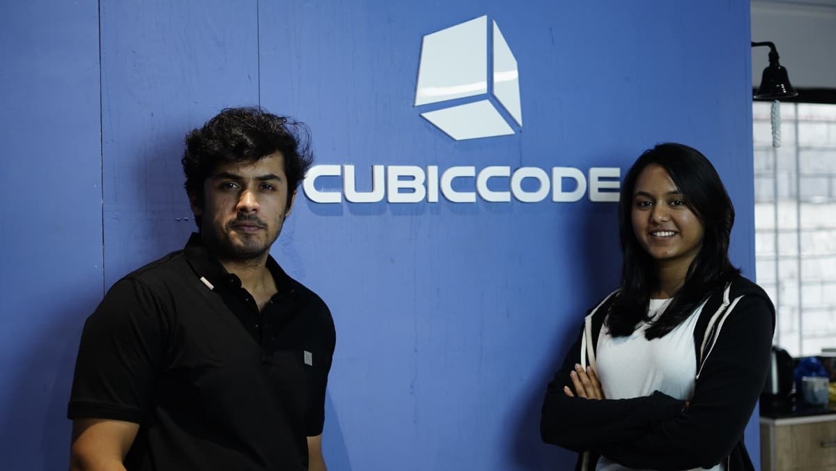 The founders of Cubiccode at the studio